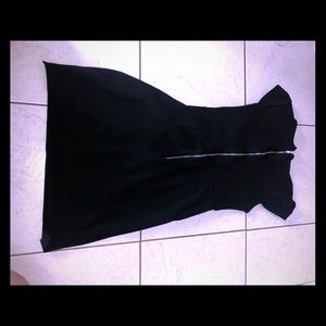 Black form fittings mini dress